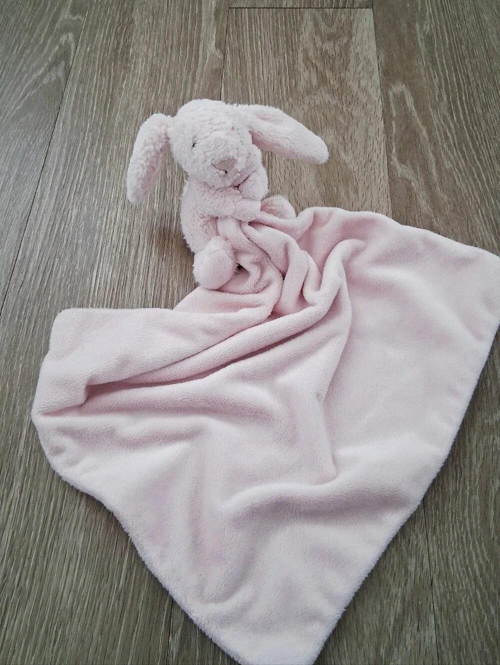 Jellycat Bashful Pink Bunny Soother Baby Lovey Security Blanket Plush